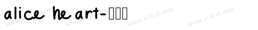 alice heart字体转换